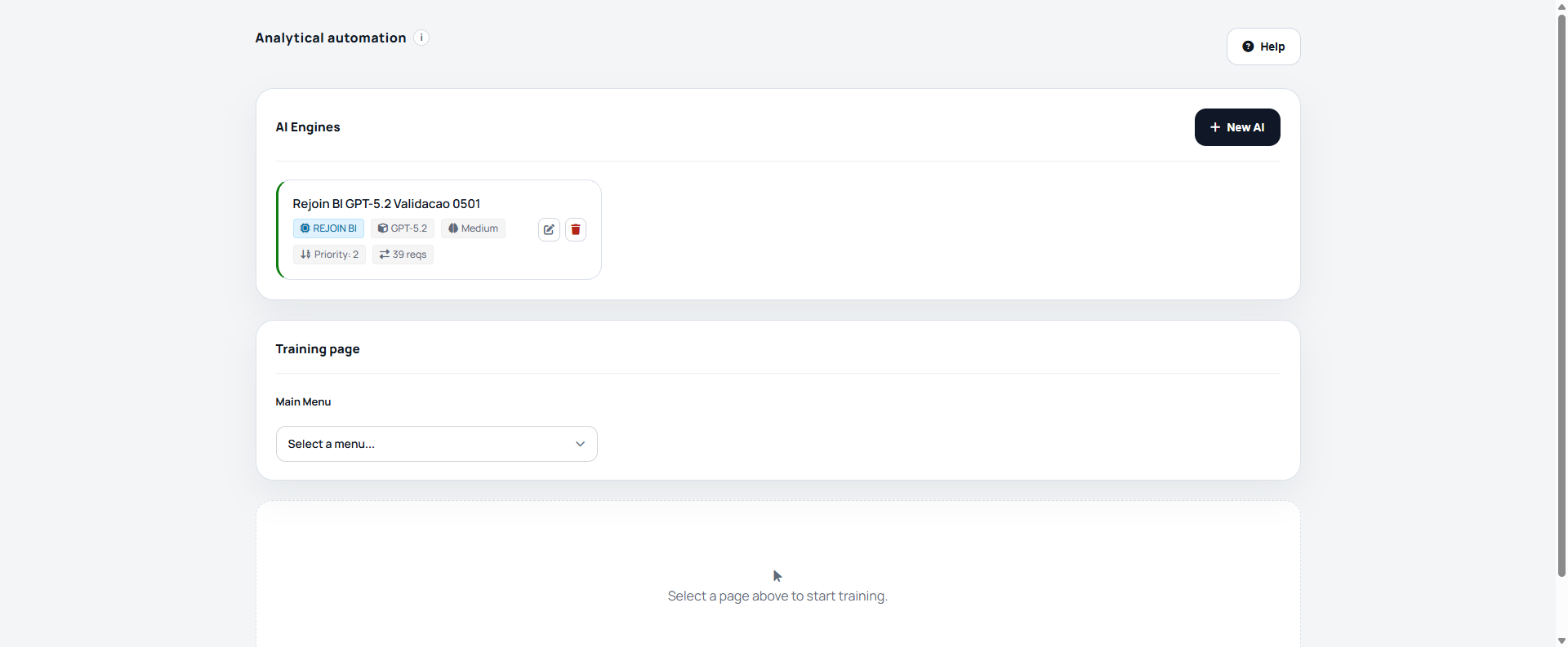 AI Settings overview